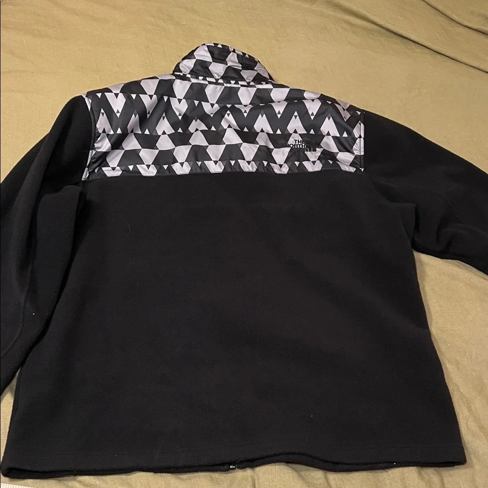 The North Face Black and Gray Fleece Jacket